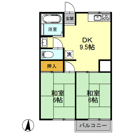 ヒカリハイツ 101号室 間取り