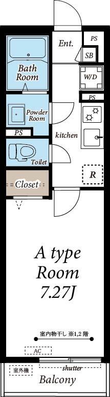 ホワイトオーキッド 301号室 間取り