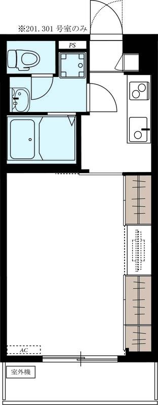 リブリ・ルポン 202号室 間取り