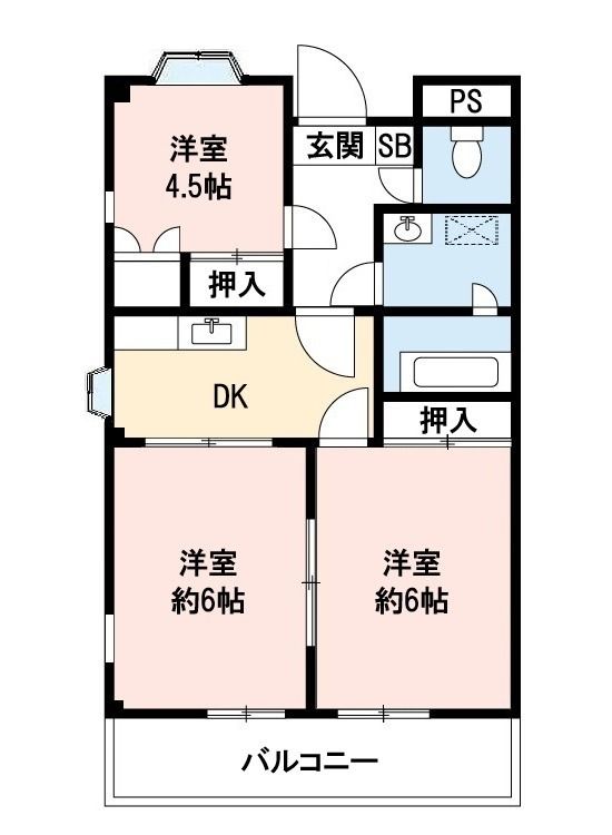 グランデージ大宮壱番館 5号室 間取り