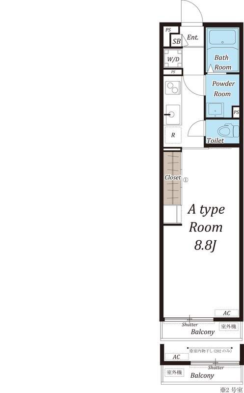 リブリ・Amalfi 102号室 間取り