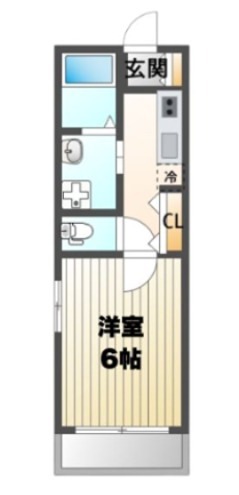 NAT上尾 101号室 間取り