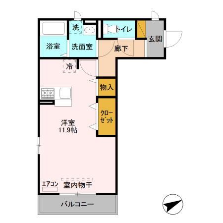 クレスト登戸 玄関