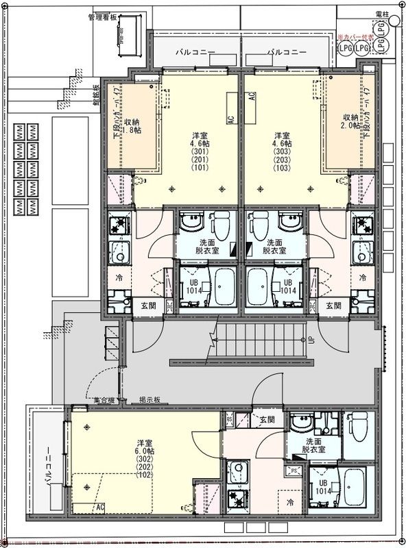 KEIAI RESIDENCE 東大宮 303号室 間取り