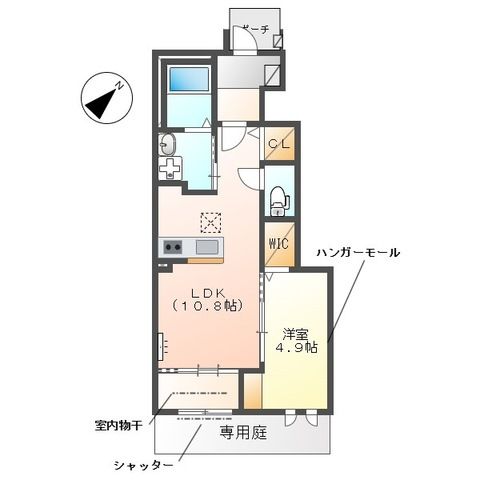 プレジオ 106号室 間取り