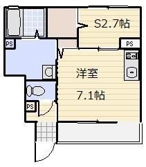 Casa Aperto（カーサ　アペルト） 102号室 間取り