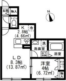 Camellia　House 102号室 間取り