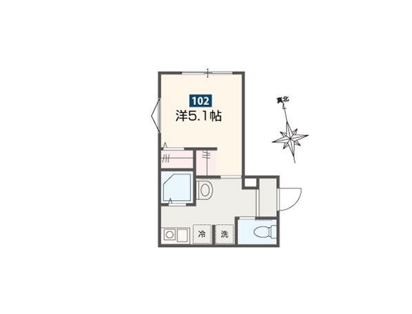 サークル　ヴィラ日進 102号室 間取り