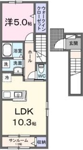ヴェルデ 201号室 間取り