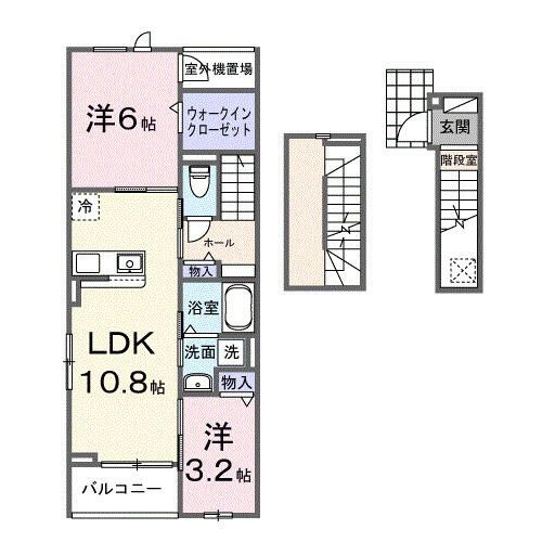 ルリアン 302号室 間取り