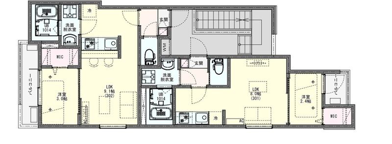 KLEIS北上尾 301号室 間取り