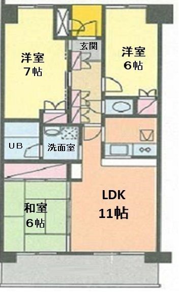 アーバン・ヴィラ 206号室 間取り