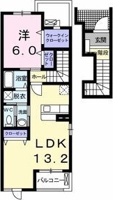 セントポーリアⅡ 204号室 間取り