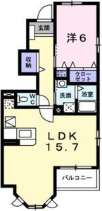 メルヴェィユ-　パルファンA 101号室 間取り