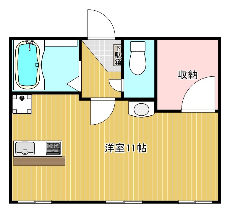 ツインリーブス南館 102号室 間取り