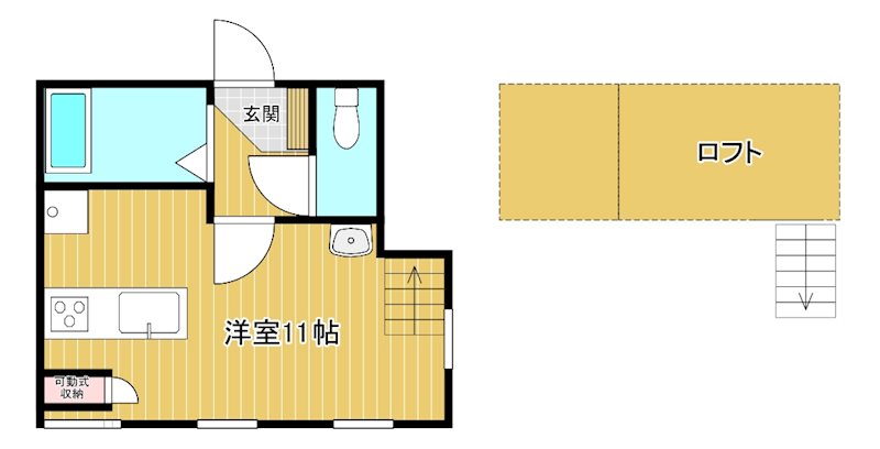 ツインリーブス南館 102号室 間取り