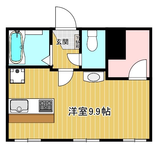 ツインリーブス南館 102号室 間取り