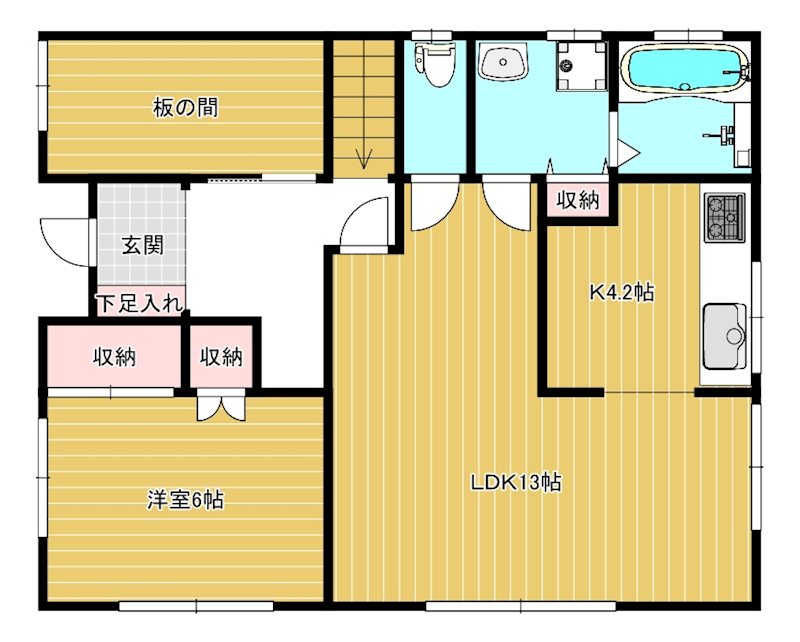 東大成町戸建て 間取り