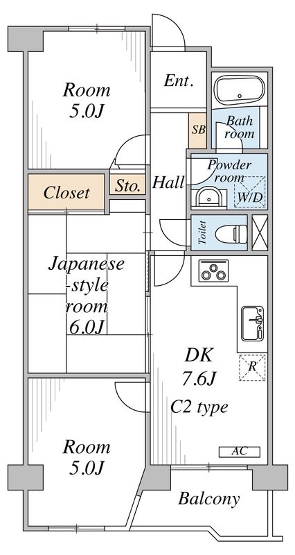 ファーストパレス与野本町 611号室 間取り
