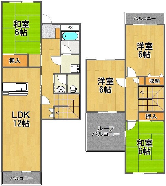メゾン・ド・ルミエールⅣ 203号室 間取り