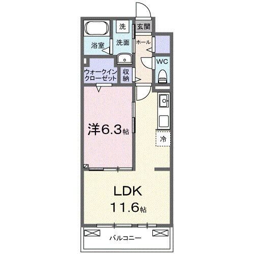 メゾン・シュシュⅡ 303号室 間取り