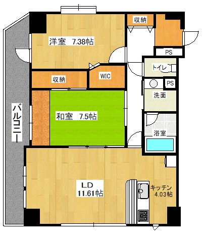 グリーンフォレスト大宮 間取り図