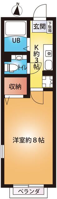 フレンド 103号室 間取り