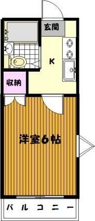 レントハウス奈良町． 201号室 間取り