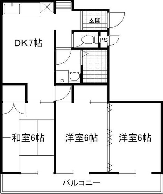 グリーンホーム大宮 302号室 間取り