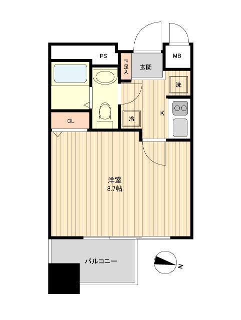 オーキッドレジデンス浦和 605号室 間取り