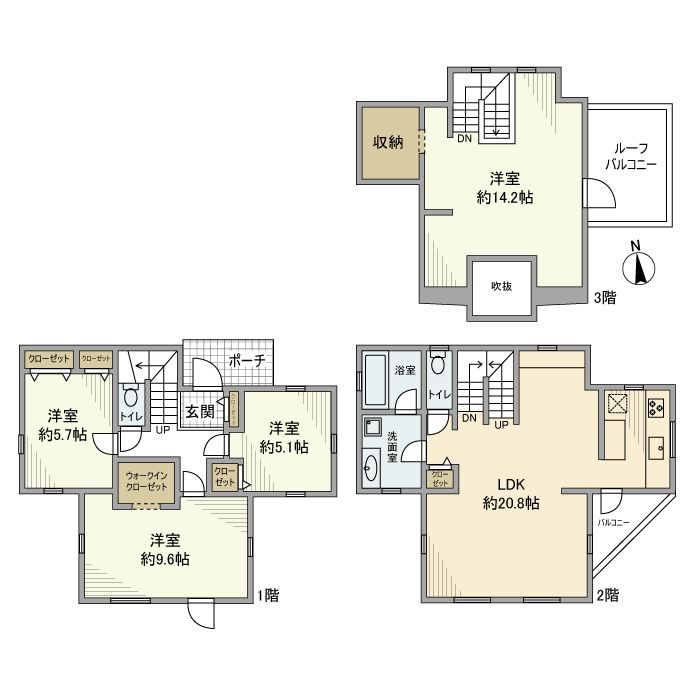 風渡野戸建 風呂画像