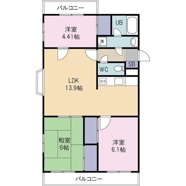 メゾン・デュ・モンテ ベランダ