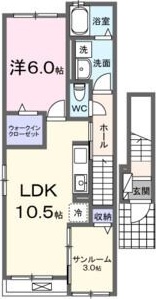 ボン　スヴニール 201号室 間取り