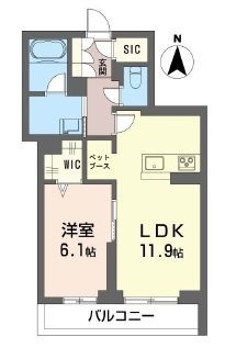 レデン 102号室 間取り