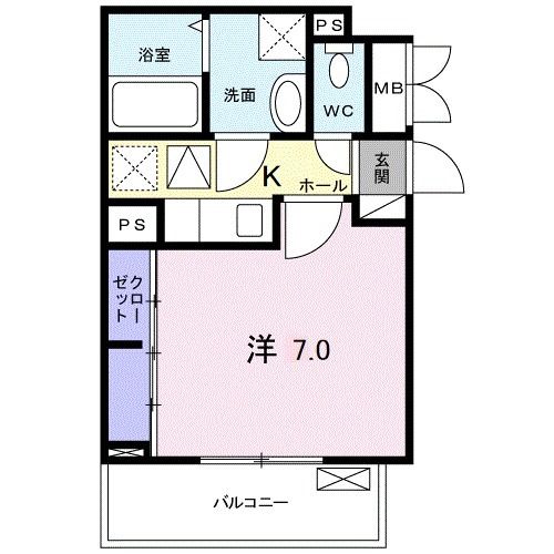 グラン　フェリシア 101号室 間取り