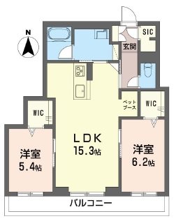 レデン 203号室 間取り
