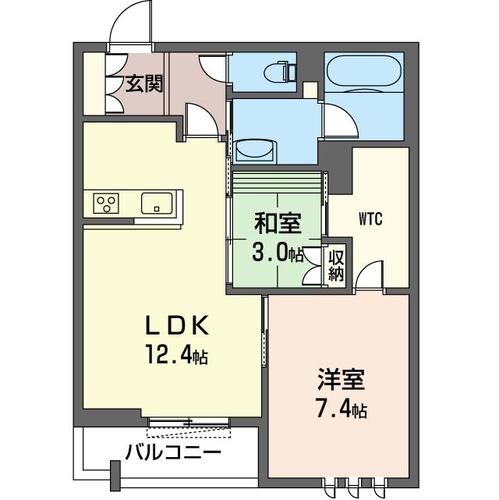 ナンバーアンフィニ 302号室 間取り
