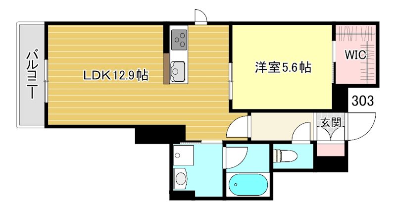 アルエットⅠ 303号室 間取り