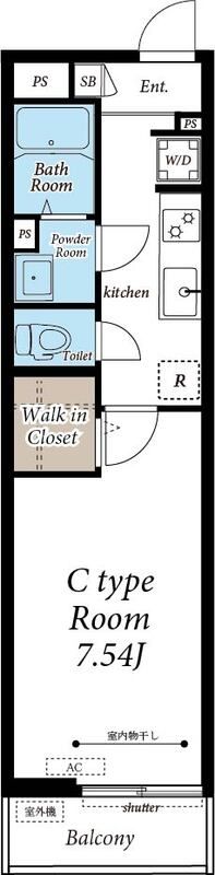 リブリ・辰佳・上尾柏 105号室 間取り