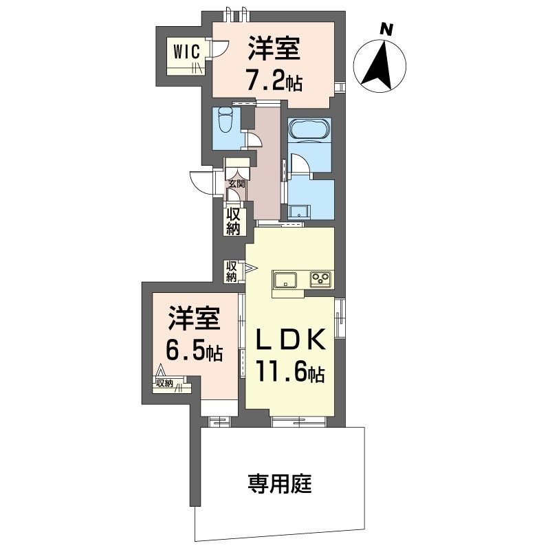 グラン浦和 102号室 間取り
