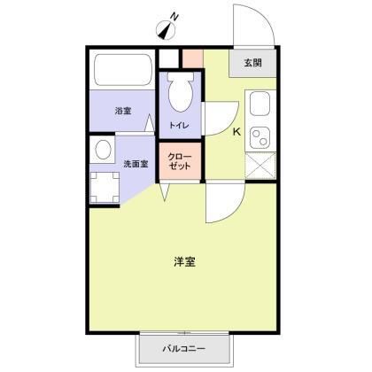 ハイドパーク上尾 102号室 間取り