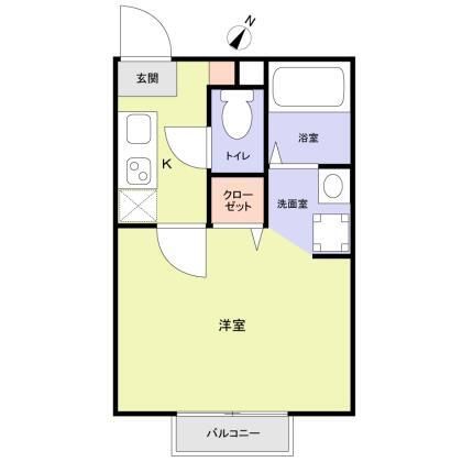 ハイドパーク上尾 101号室 間取り