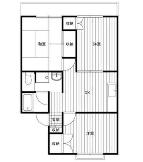 新井ハイツ(上尾） 104号室 間取り