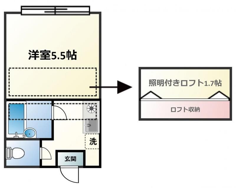 パンシオン日進 202号室 間取り