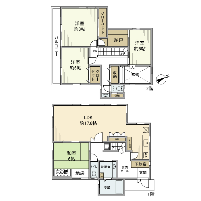 領家戸建 間取り
