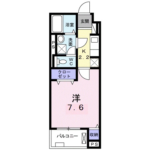 グランメゾン 203号室 間取り