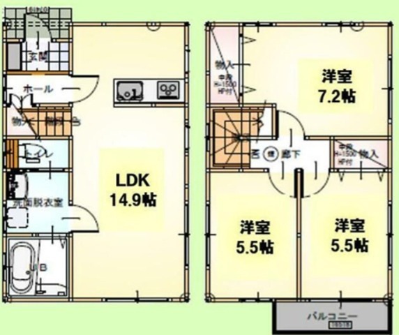 グランソフィア見沼　2 間取り