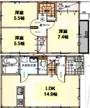 グランソフィア見沼　5 間取り