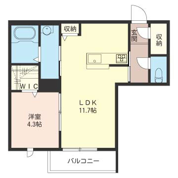 グランクオーレコルティナ 302号室 間取り