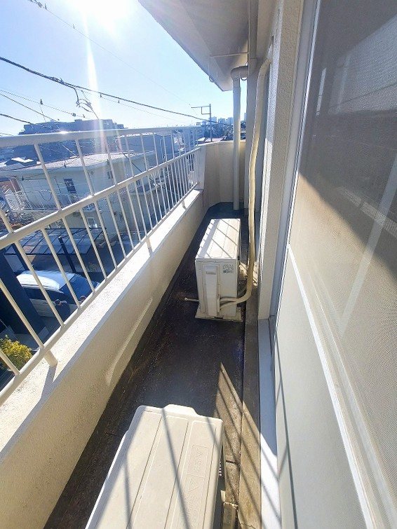 分譲賃貸　コーポ皇山 ベランダ